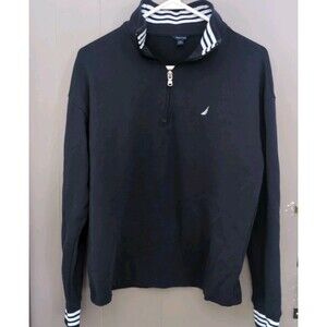 Nautica Men’s Navy Blue Quarter Zip Medium